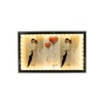 Marco de fotos horizontal Matrimonio 17.5x28.5cm (luz LED USB) - Imagen 4