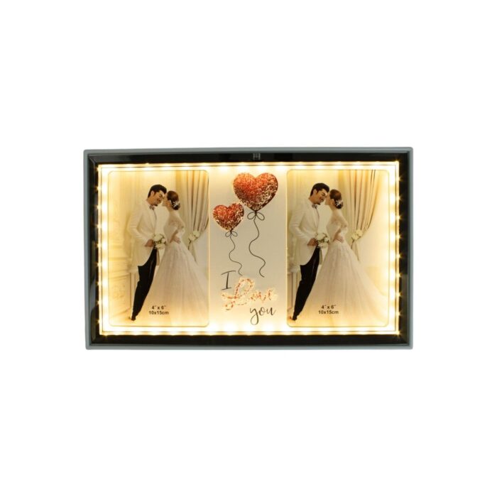 64225369 Marco de fotos horizontal Matrimonio 17.5x28.5cm (luz LED USB) - Imagen 4