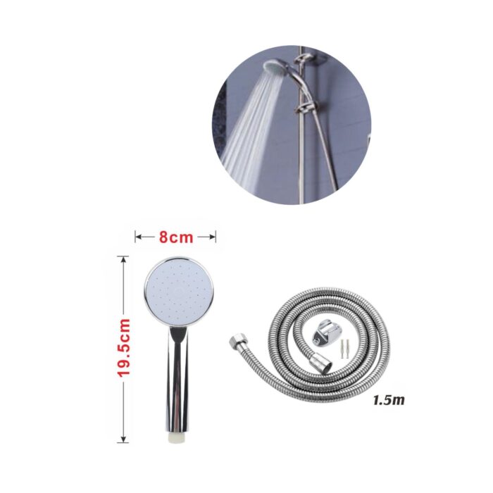 Juego de rociador de ducha con tubería de agua de 1,5 m - Imagen 2