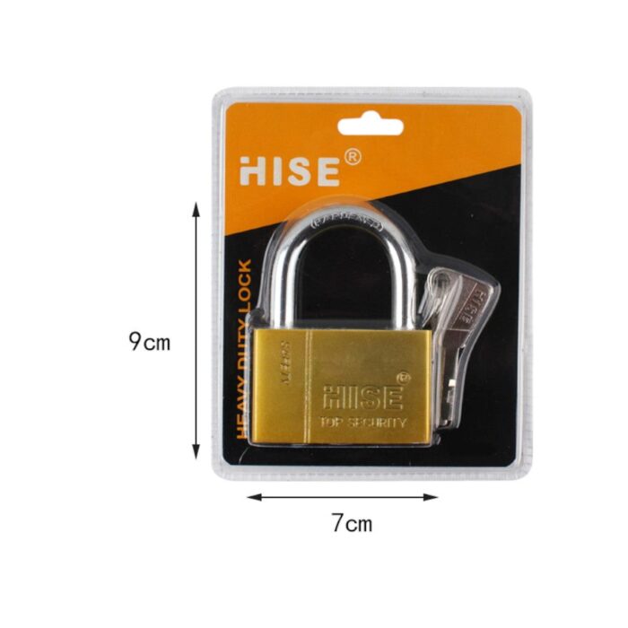 62704603 Candado dorado de doble burbuja 70# con alta seguridad - Imagen 2