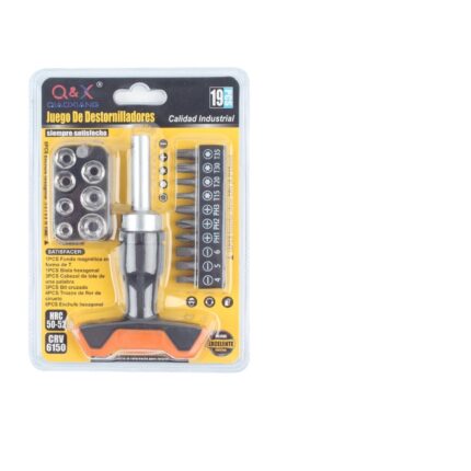 Combinaci¨®n De Brocas Con Manguito De Trinquete Tipo T 19Pcs