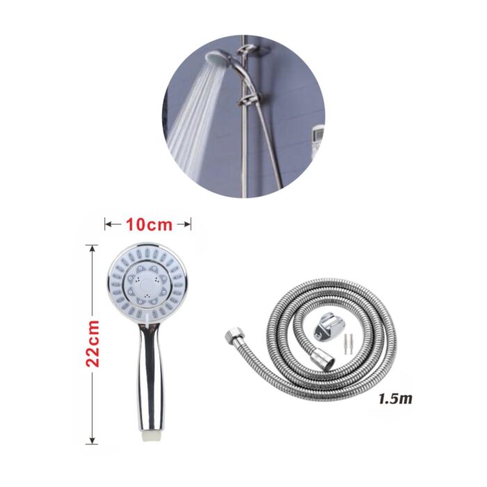 62703374 Juego de rociador de ducha con tubería de agua de 1,5 m - Imagen 2