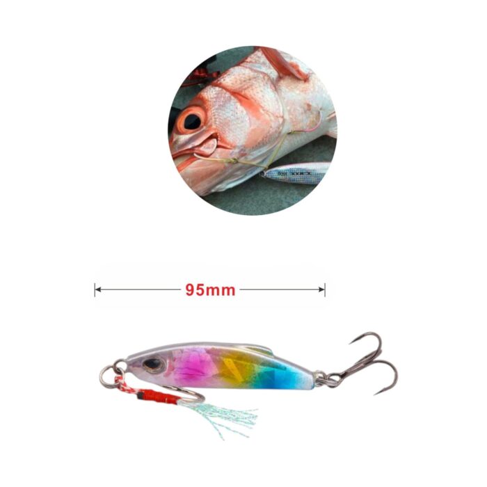 Plomo de pesca 1003-60G con triple gancho - Imagen 2