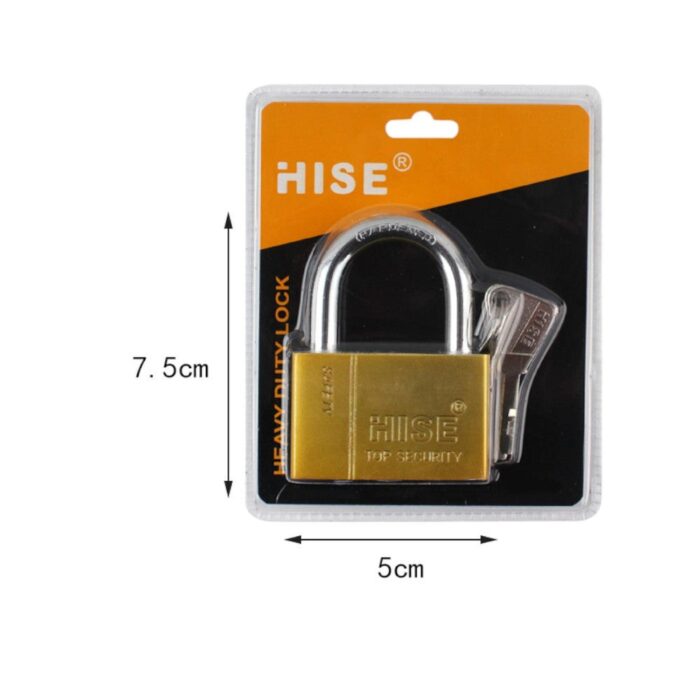 62704601 Candado dorado de doble burbuja 50# para seguridad adicional - Imagen 2