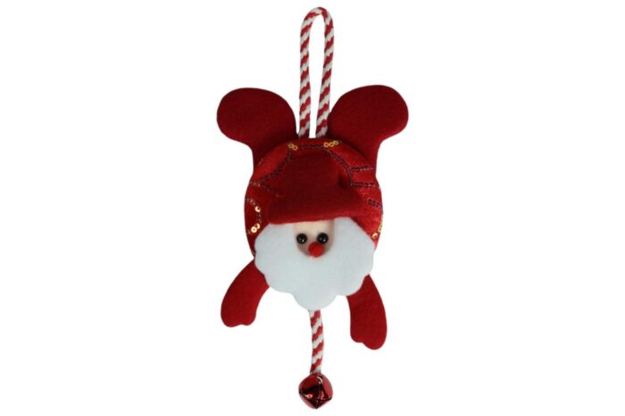 Adorno Navideño Santa Claus y Muñeco de Nieve Rojo - Imagen 2