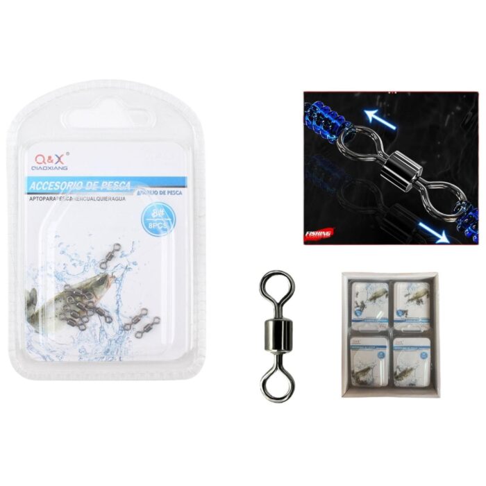 62354412 (Accesorios Para Artes De Pesca) Giratorio Americano 8# 8Pcs - Imagen 1