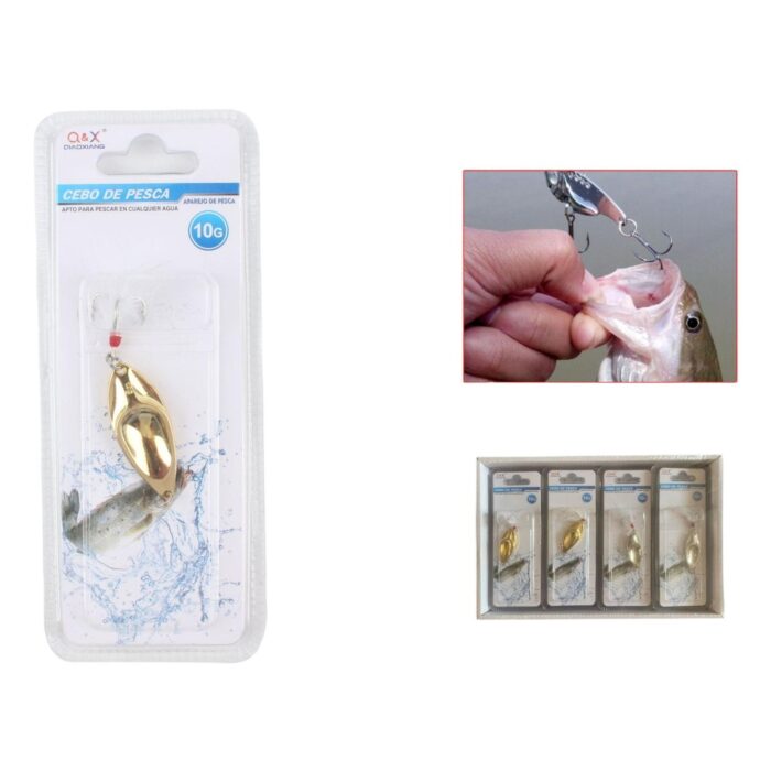 (Cebo Falso) Lentejuelas De Se?uelo De Serpiente De Aleaci¨®n De Zinc 10G (Mezcla De Oro Y Plata) - Imagen 1