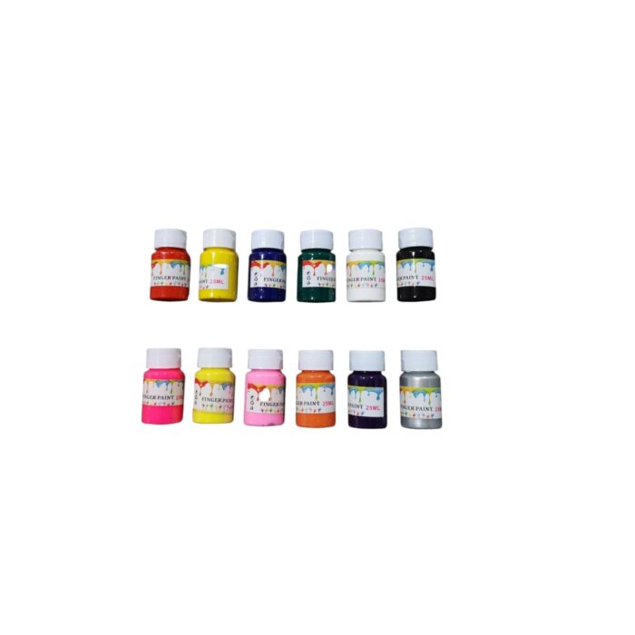 12 Colores 22Ml Pintura Para Dedos - Imagen 1