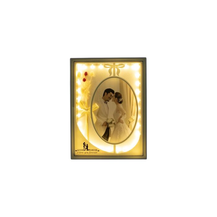 Marco de fotos vertical Matrimonio 15x20cm (con luz USB) - Imagen 6