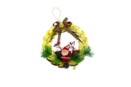 Corona Dorada Colgante 15Cm Para Decoración Elegante
