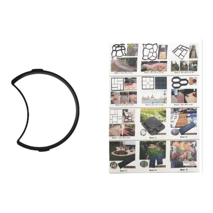 Molde De Piedra De Acera En Forma De Media Luna De 34 Cm - Imagen 1