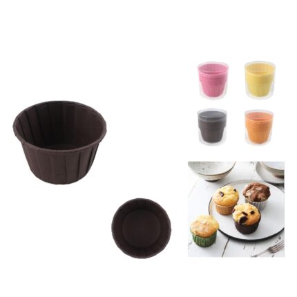 Bandeja Cuadrada Recubierta De 6,5*6,5*3,5 Cm Para Pastel En Caja + Agujero Para Avión 12 Uds.