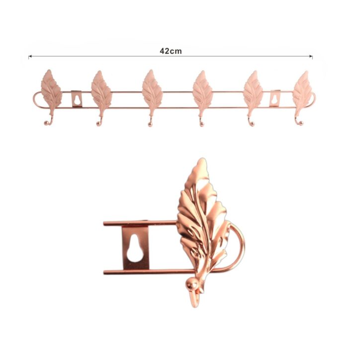 62336825 Lx93-6 Ganchos De Hoja Pequeña De Oro Rosa - Imagen 1