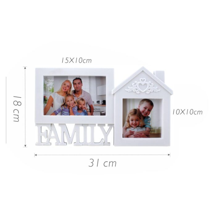 62341113 Marco de Fotos Modelo XZ1806 – Diseño "Family" con Dos Espacios para Fotografías - Imagen 3