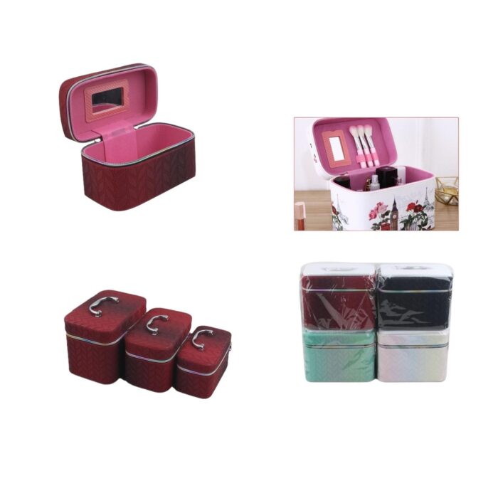 Juego De Neceseres De Tres Piezas 8014-3 (Serie De Hojas Degradadas) - Imagen 1