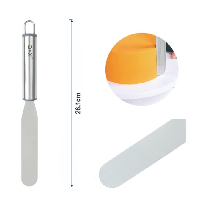 TXM29-12 Espatula pequena redonda recta con mango ovalado 26.1X2.5CM - Imagen 3