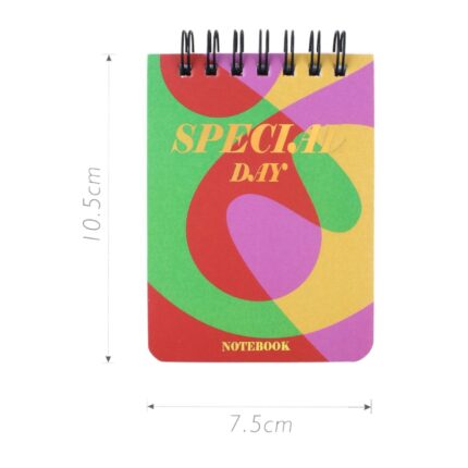 BX14265A7UP-1-4 - Cuaderno de espiral 10.5x7.5 cm (encuadernado en la parte superior)