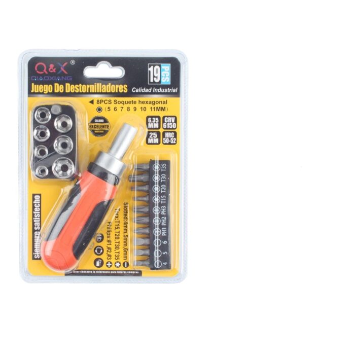 Combinaci¨®n De Brocas De Trinquete Rectas De 19 Piezas - Imagen 1