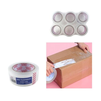 Cinta adhesiva blanca resistente 4.5 cm x 100 m