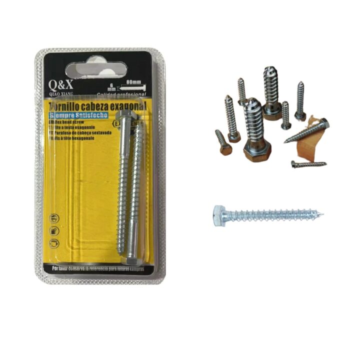 62354648 Tornillos Para Madera Hexagonales 6X80 - Imagen 1