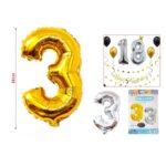 16 Pulgadas De Oro Y Plata N¨²mero 3 Mezclado De Una Pieza