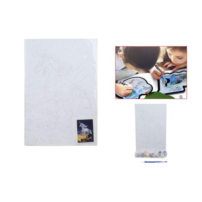 62333532 Tablero De Pintura Al ¨®leo Digital 20*30Cm Con Pincel Y Pintura. - Imagen 1