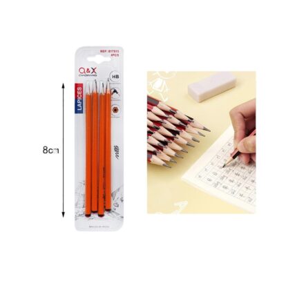 2856-4 L¨¢piz Afilador Con Punta Sumergida, Varilla Hexagonal Amarilla, Absorbente, Hb, 4 Uds.