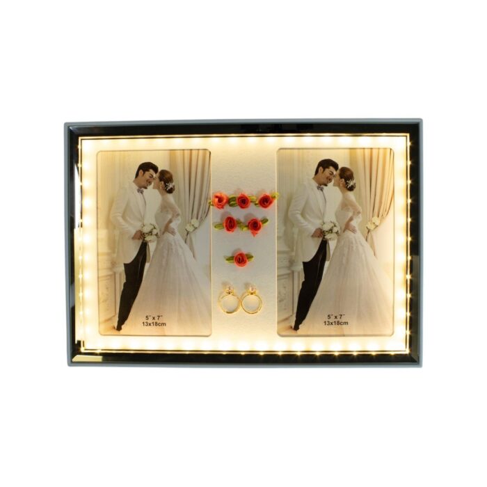 63517664 Marco de fotos horizontal Matrimonio 22x31.7cm (luz LED USB) - Imagen 5