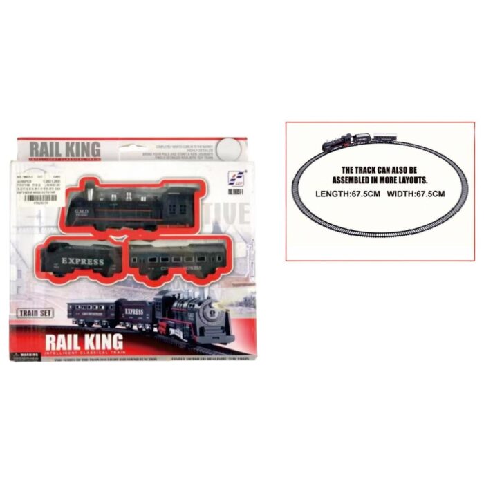 19051-1 Vag¨®n De Ferrocarril De Simulaci¨®n Retro Con M¨²sica Y Luz El¨¦ctrica - Imagen 1