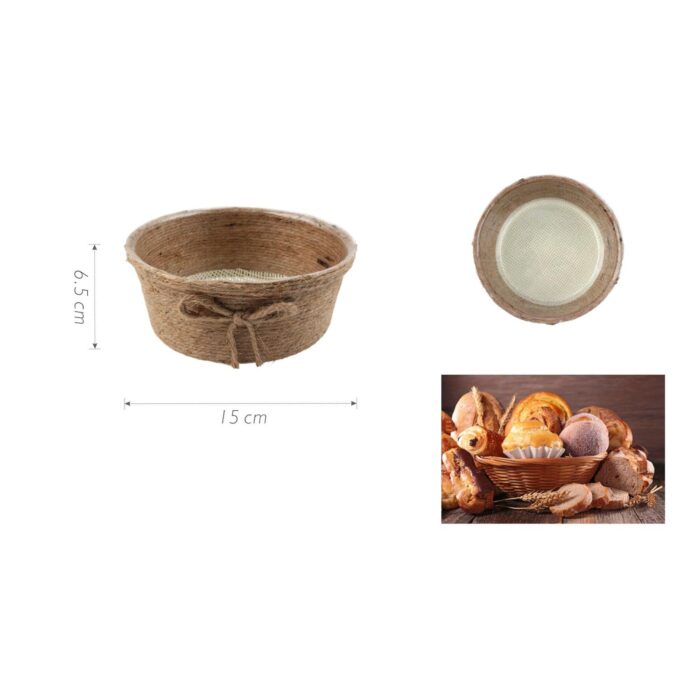 Cesta de mimbre para pan 15 x 6.5 cm - Imagen 2