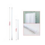 Barra de cortina de bano de hierro blanca 70-120 (bolsa OPP) - Imagen 2