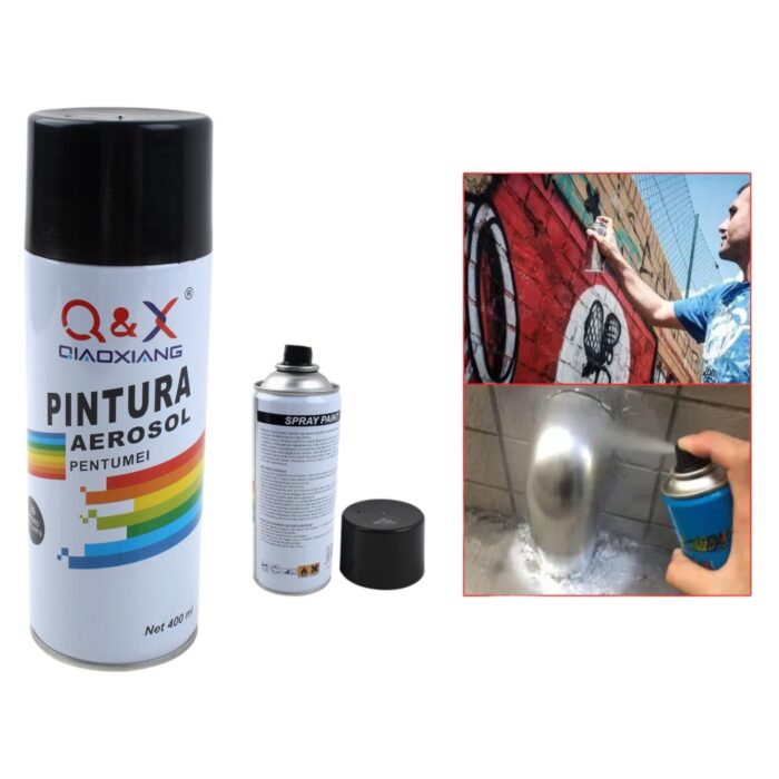 62345774 Pintura en aerosol para manos 280g Negro brillante 39# - Imagen 1