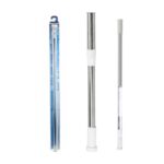 Barra de cortina de bano de acero inoxidable con cabezal grande 110-200 (caja de succión)