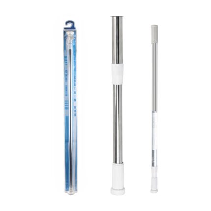 Barra de cortina de bano de acero inoxidable con cabezal grande 110-200 (caja de succión)