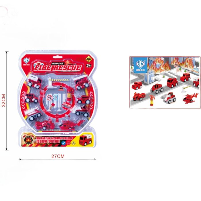 898E-89 Juego De Camion De Bomberos Con Retroceso - Imagen 1