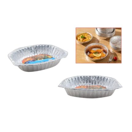 Bandeja De Papel De Aluminio De 445*355*78Mm 1Pk/Papel De Color 17027