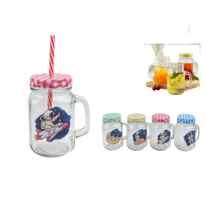 60363353 Cubierta De Rejilla Half Astronaut No. 2 + Pajita 10,5 (7,7) * 13,4 Cm/500 Ml - Imagen 1