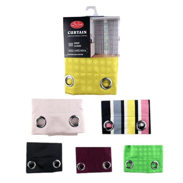 Cortina De Tela Gruesa Jacquard 140*240Cm Pieza Única 70% Opaco - Imagen 1