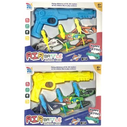 Set Juguete De Pistola Lanzador De Aviones Ni?os 6+