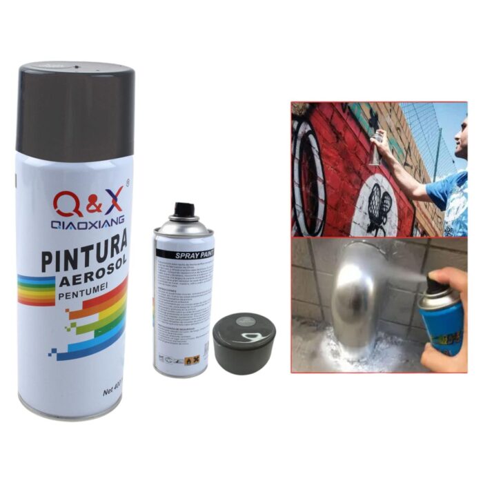 Pintura en aerosol para manos 280g Gris medio 125# - Imagen 1