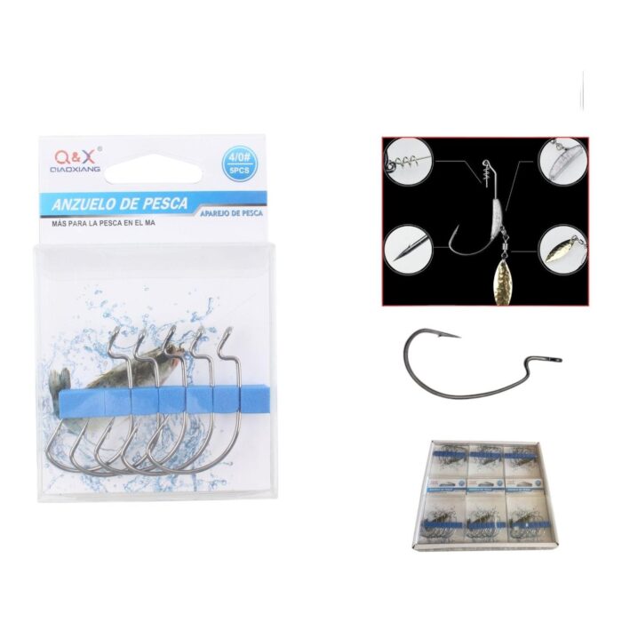 62354264 (Anzuelo) Anzuelo De Manivela De Vientre Ancho 4/0 5Pz - Imagen 1