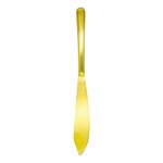 Cuchillo para pastel con mango redondo dorado 1PC