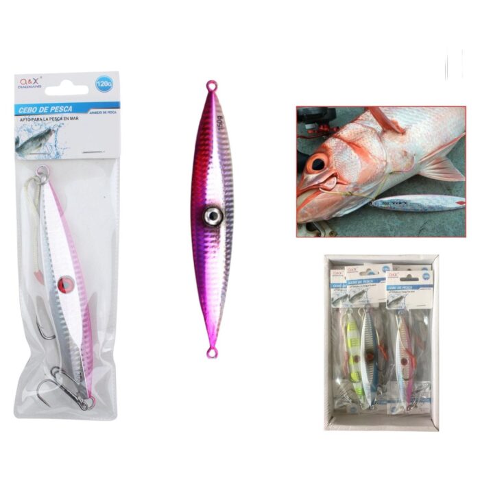 60364402 Pez De Plomo 1006-120G Con Anzuelo De Tres Garras - Imagen 1