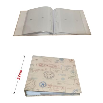 Álbum de fotos diseño timbres de viajes (10x15cm)