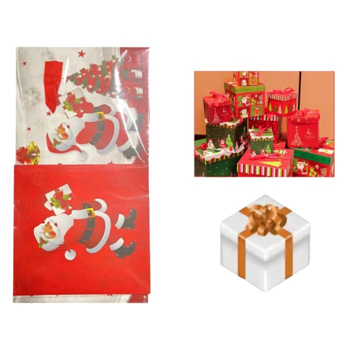 62701847 5071 Caja Regalo Pap¨¢ Noel Mediana - Imagen 1