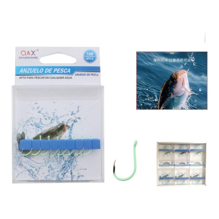 62352930 Gancho Y Bucle Luminoso Maruyo 10#/8 Piezas - Imagen 1