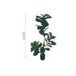 Planta Verde Simulada De Higo De Hoja De Piano De Poste Pequeño De 1,25 M (Sin Chasis) - Imagen 5