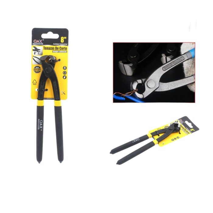 Alicates Para Sujetar Cables Pulidos Negros De 8 Pulgadas Mango De Pl¨¢stico Ba?ado En Dos Colores - Imagen 1