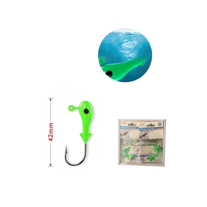 Anzuelo con plomo para cabeza de serpiente 10 g, 3 pcs - Imagen 2