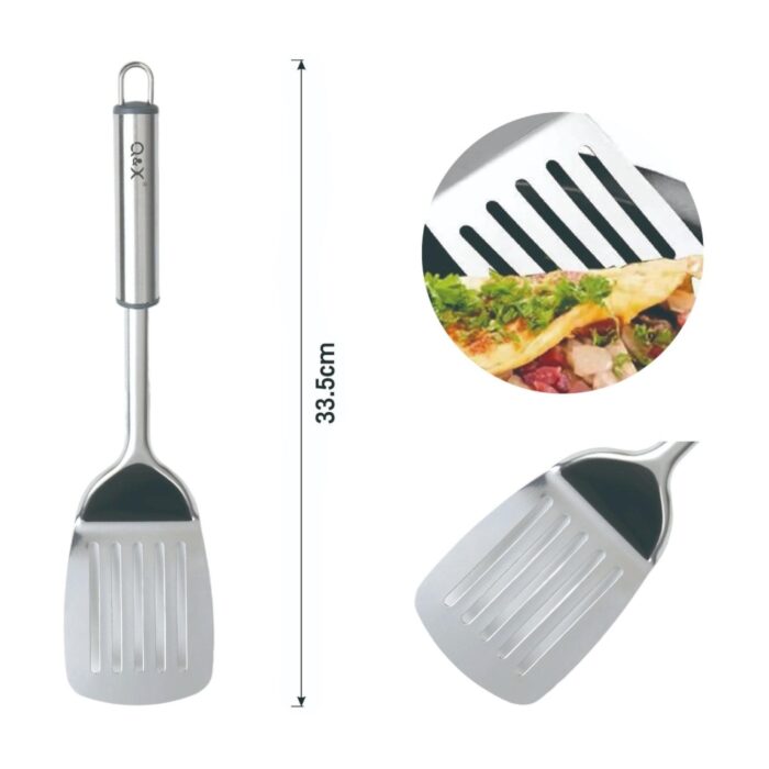 TXM29-46 Espatula coladora con mango ovalado 33.5X8CM - Imagen 3